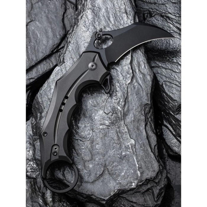 Ніж складаний Civivi Incisor II, (5.1 см) Nitro-V / Aluminum чорний (C16016B-1)