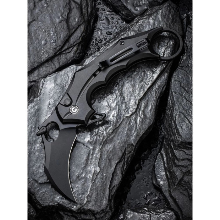 Ніж складаний Civivi Incisor II, (5.1 см) Nitro-V / Aluminum чорний (C16016B-1)