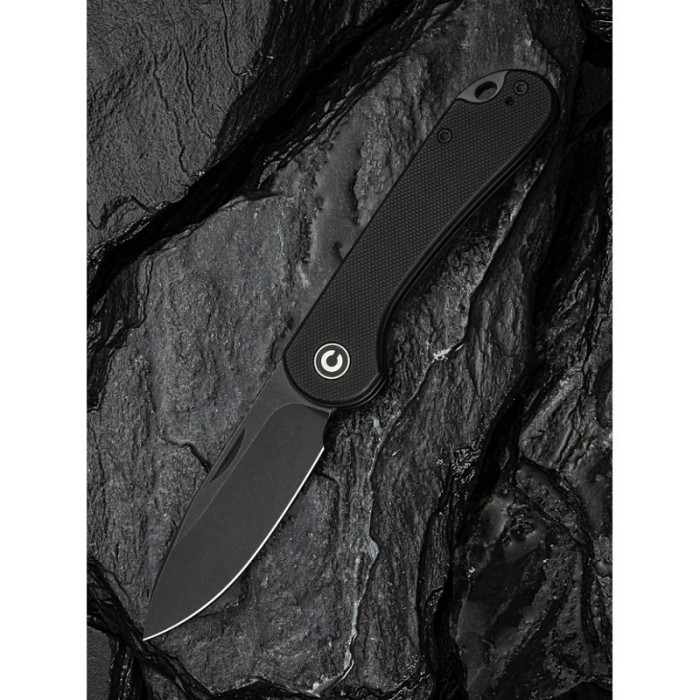 Нож складной Civivi Elementum Slip Joint, (7.5 см) 14C28N / G10 черный (C18062AJ-1)