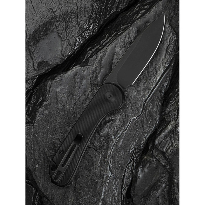 Нож складной Civivi Elementum Slip Joint, (7.5 см) 14C28N / G10 черный (C18062AJ-1)