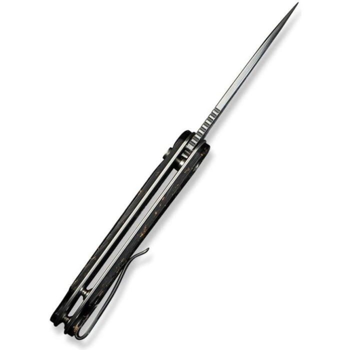 Ніж складаний Civivi Elementum II, (7.5 см) Damascus / Carbon Fiber & Resin (C18062P-10)
