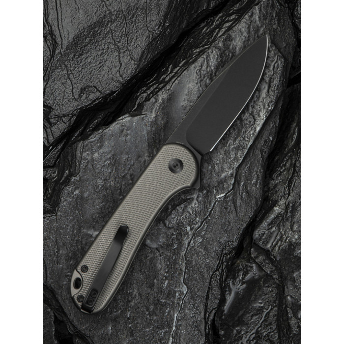 Ніж складаний Civivi Elementum II, (7.5 см) Nitro-V / Aluminum сірий (C18062PD-1)