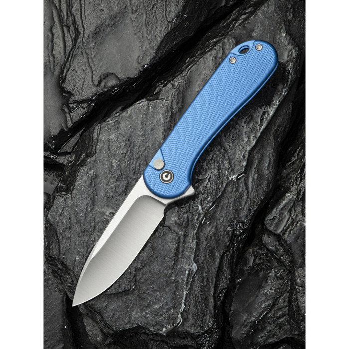 Ніж складаний Civivi Elementum II, (7.5 см) Nitro-V / Aluminum синій (C18062PD-2)