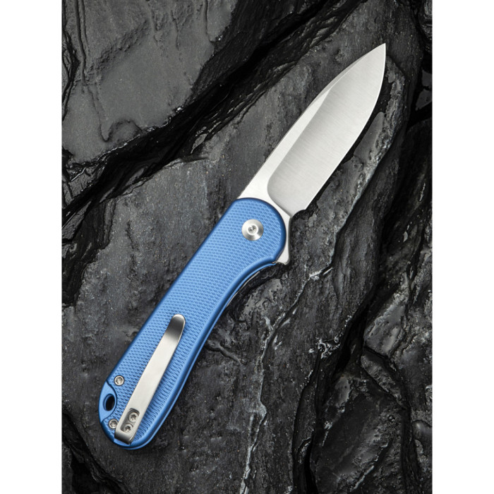 Ніж складаний Civivi Elementum II, (7.5 см) Nitro-V / Aluminum синій (C18062PD-2)