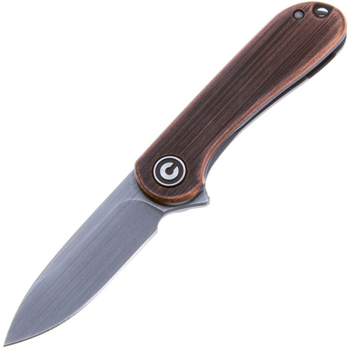 Ніж складаний Civivi Mini Elementum Flipper, (4.7 см) 14C28N / Copper коричневий (C18062Q-2)