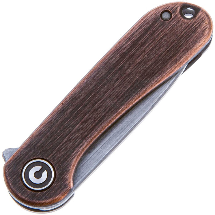 Ніж складаний Civivi Mini Elementum Flipper, (4.7 см) 14C28N / Copper коричневий (C18062Q-2)