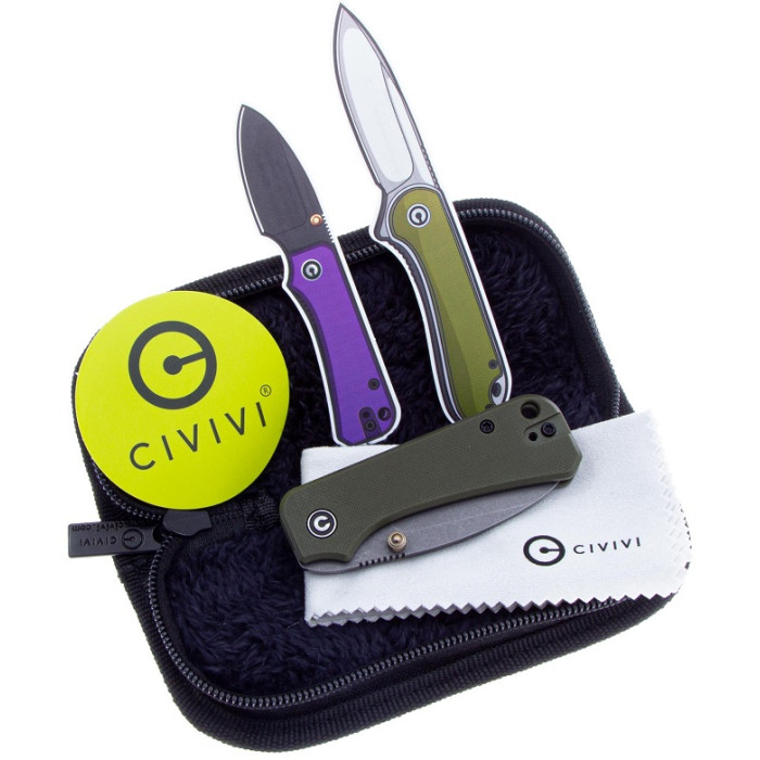 Нож складной Civivi Baby Banter, (5.9 см) Nitro-V / G10 зеленый (C19068S-5)