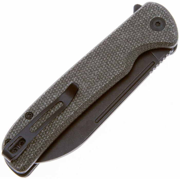 Ніж складаний Civivi Chevalier, (8.8 см) 14C28N / Micarta темно-зелений (C20022-2)