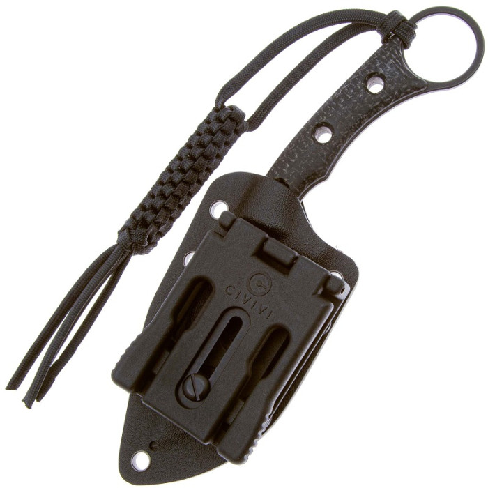 Нож Civivi Midwatch, (8.6 см) N690 / Micarta черный (C20059B-1)