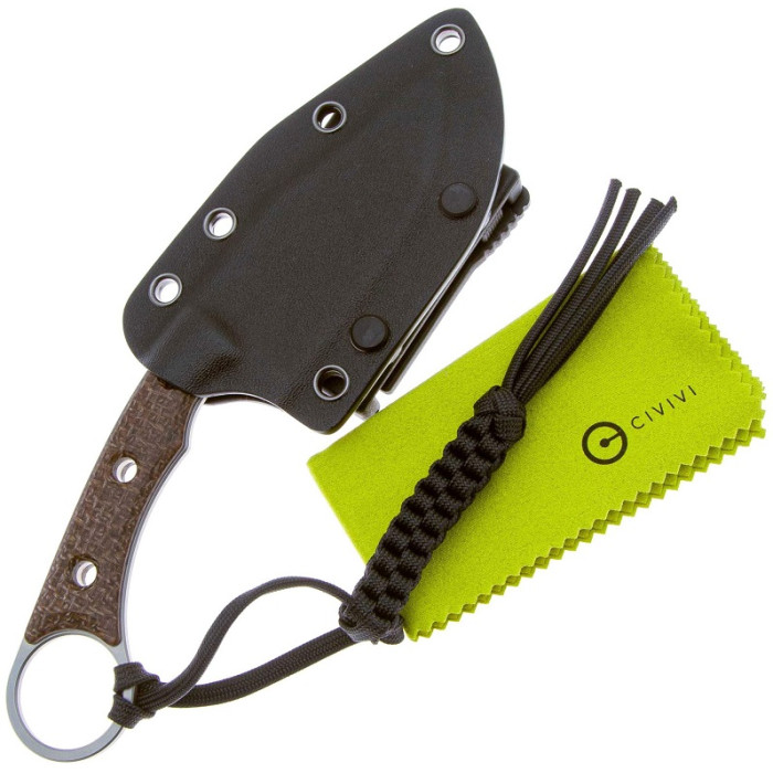 Ніж Civivi Midwatch, (8.6 см) N690 / Micarta коричневий (C20059B-2)