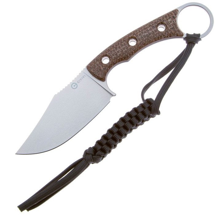 Ніж Civivi Midwatch, (8.6 см) N690 / Micarta коричневий (C20059B-2)