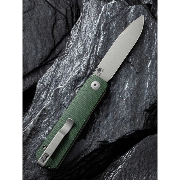 Ніж складаний Civivi Sendy, (7.2 см) Nitro-V / Micarta темно-зелений (C21004A-1)