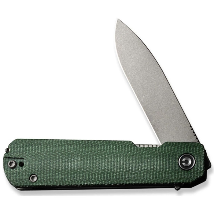 Ніж складаний Civivi Sendy, (7.2 см) Nitro-V / Micarta темно-зелений (C21004A-1)