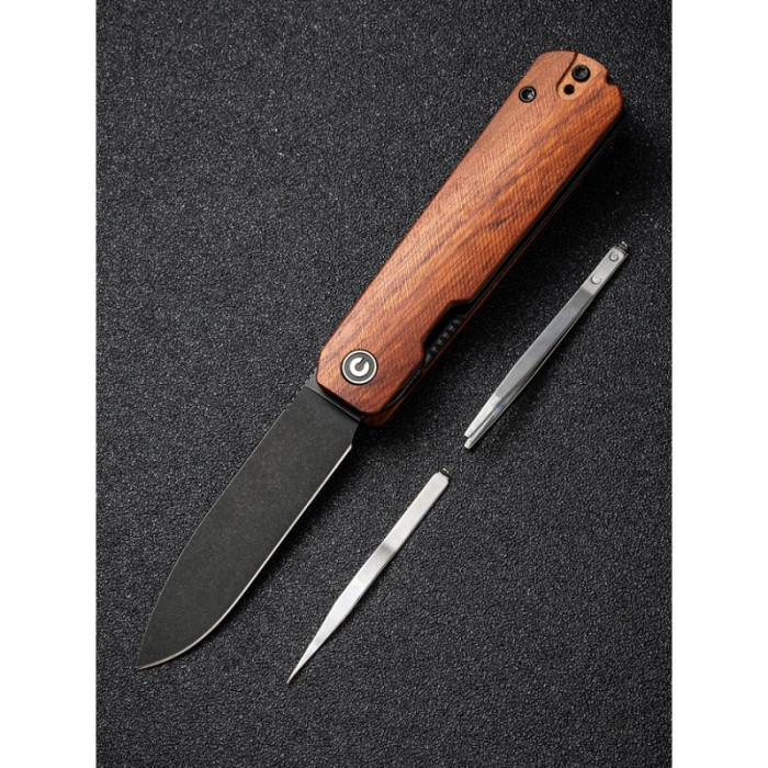 Ніж складаний Civivi Sendy, (7.2 см) Nitro-V / Guibourtia Wood (C21004A-2)