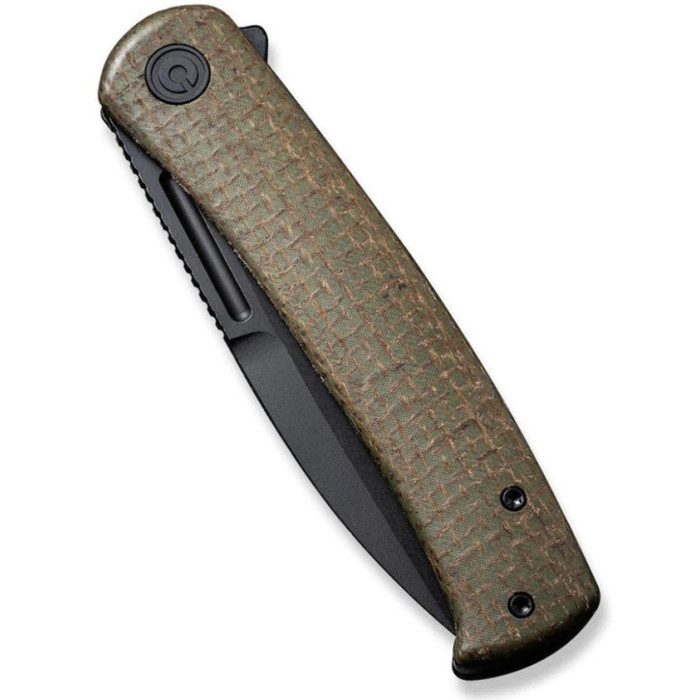 Ніж складаний Civivi Cetos, (8.8 см) 14C28N / Micarta & Stainless коричневий (C21025B-3)