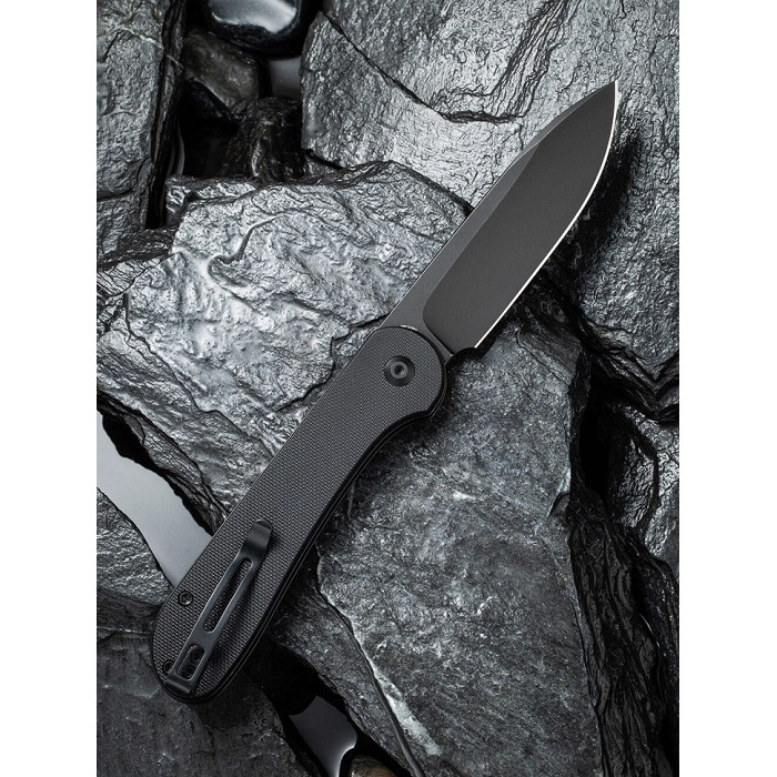 Ніж складаний Civivi Elementum Pocket, (8.9 см) 14C28N / G10 чорний (C2103A)