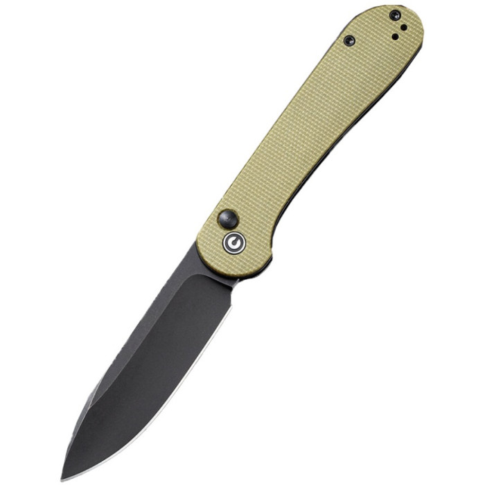 Нож складной Civivi Elementum Pocket, (8.9 см) 14C28N / Micarta оливковый (C2103B)