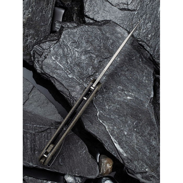 Ніж складаний Civivi Elementum Pocket, (8.9 см) 14C28N / Micarta сірий (C2103C)