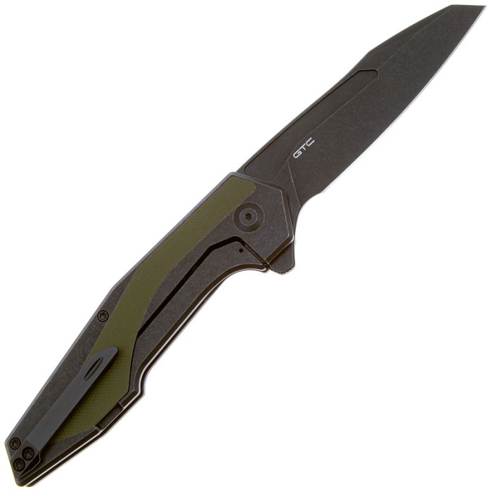 Ніж складаний Civivi Hypersonic, (9.4 см) 14C28N /  Steel & G10 чорно-зелений (C22011-1)