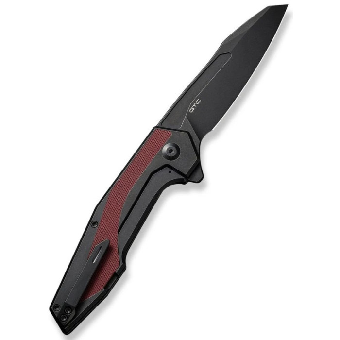 Ніж складаний Civivi Hypersonic, (9.4 см) 14C28N / Steel & G10 чорно-бордовий (C22011-3)