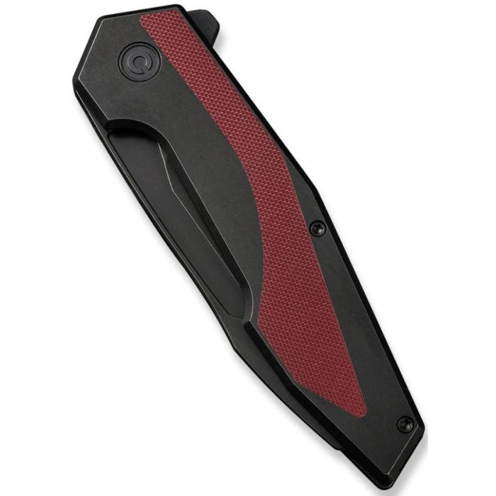 Ніж складаний Civivi Hypersonic, (9.4 см) 14C28N / Steel & G10 чорно-бордовий (C22011-3)