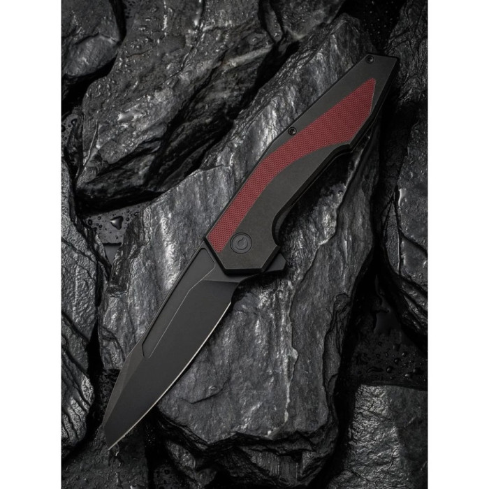 Ніж складаний Civivi Hypersonic, (9.4 см) 14C28N / Steel & G10 чорно-бордовий (C22011-3)