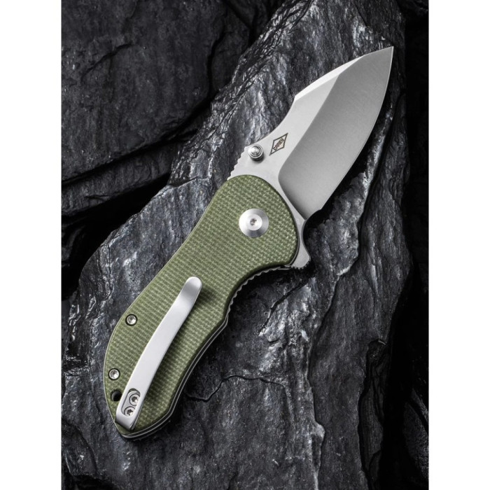 Ніж складаний Civivi Gordo, (6.4 см) D2 / Micarta оливковий (C22018C-2)