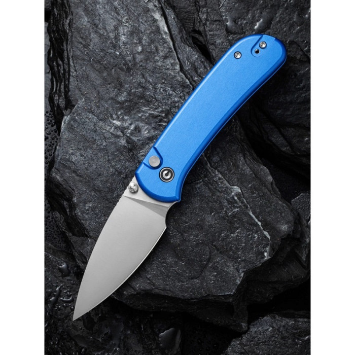 Ніж складаний Civivi Qubit, (7.6 см) 14C28N / Aluminum синій (C22030E-3)
