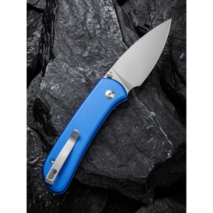 Ніж складаний Civivi Qubit, (7.6 см) 14C28N / Aluminum синій (C22030E-3)
