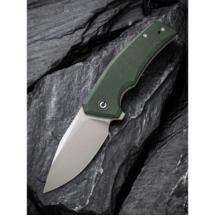 Ніж складаний Civivi Regulatron, (7.6 см) Nitro-V / Micarta темно-зелений (C23006-2)