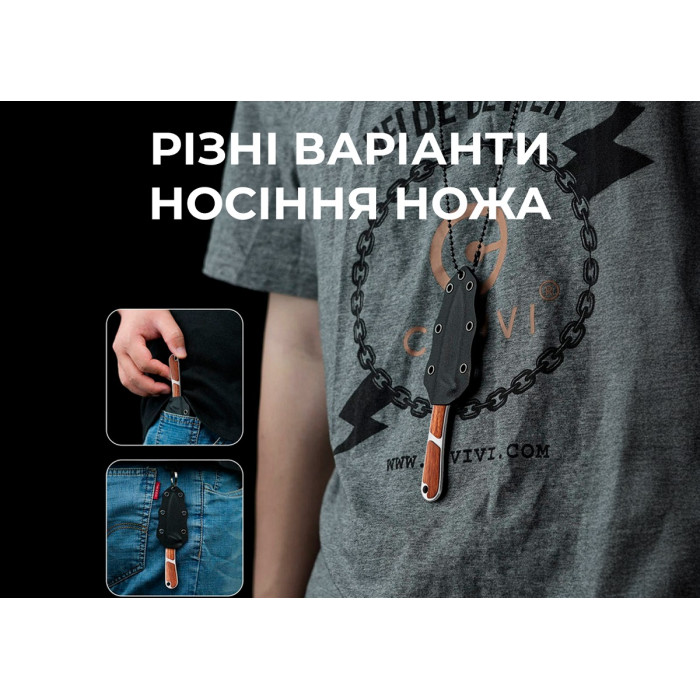 Ніж Civivi Mini Elementum, (5.7 см) Nitro-V / Guibourtia Wood (C23010-4)