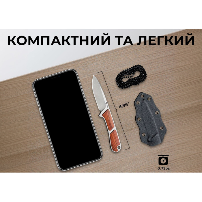 Ніж Civivi Mini Elementum, (5.7 см) Nitro-V / Guibourtia Wood (C23010-4)