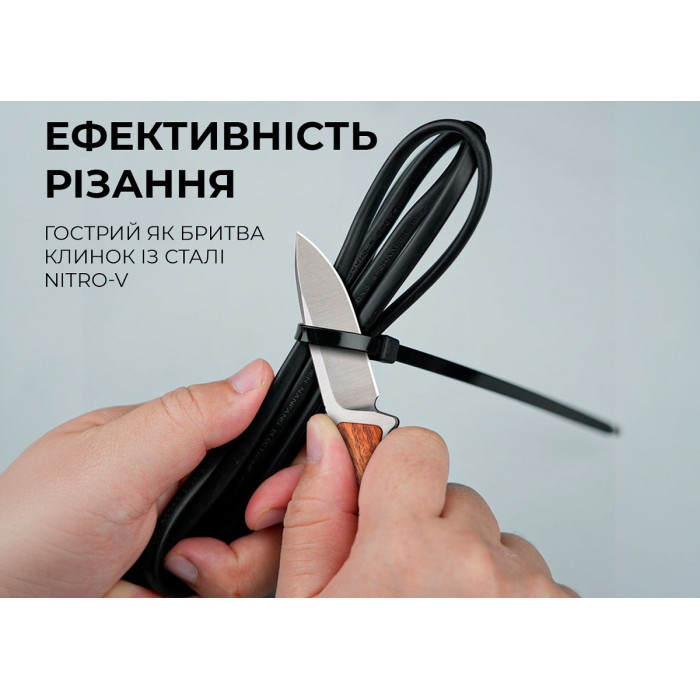 Ніж Civivi Mini Elementum, (5.7 см) Nitro-V / Guibourtia Wood (C23010-4)