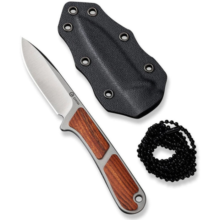 Ніж Civivi Mini Elementum, (5.7 см) Nitro-V / Guibourtia Wood (C23010-4)