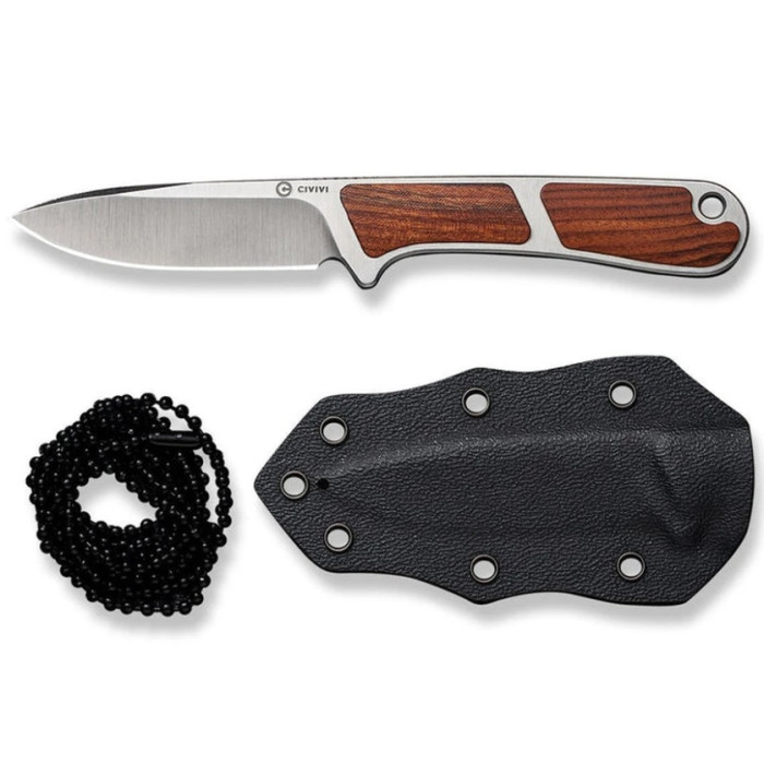 Ніж Civivi Mini Elementum, (5.7 см) Nitro-V / Guibourtia Wood (C23010-4)