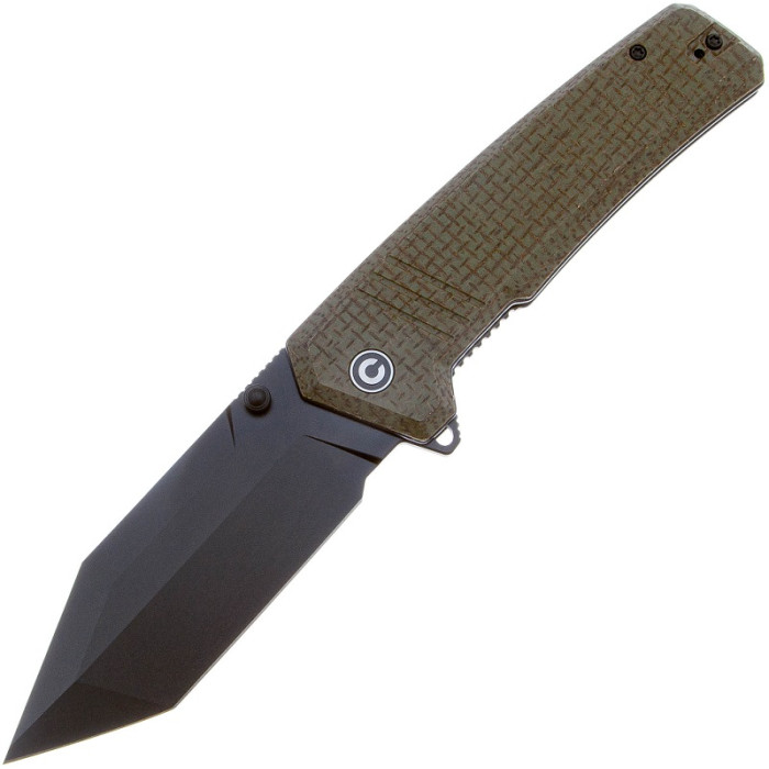 Ніж складаний Civivi Bhaltair, (10.1 см) 14C28N / Micarta зелений (C23024-3)