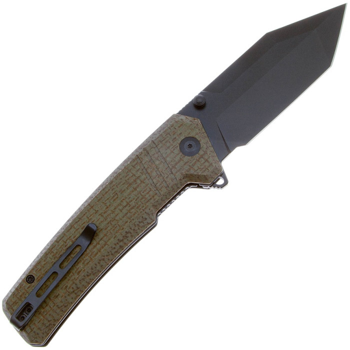 Ніж складаний Civivi Bhaltair, (10.1 см) 14C28N / Micarta зелений (C23024-3)
