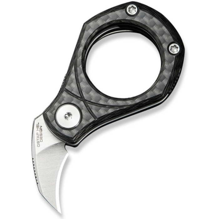 Ніж складаний Civivi Pyrus, (1.6 см) 14C28N / Carbon Fiber темно-сірий (C23038-3)