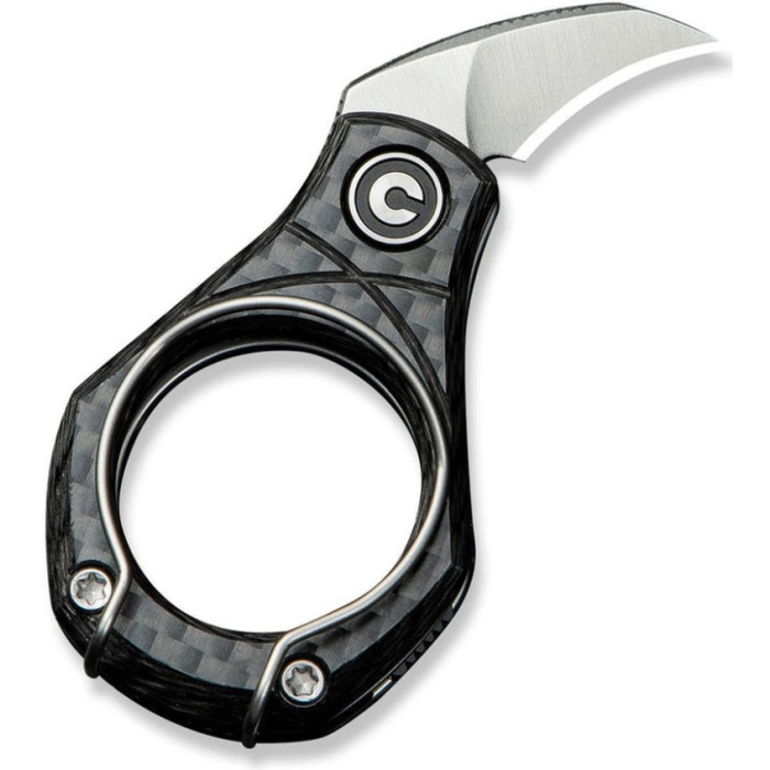 Ніж складаний Civivi Pyrus, (1.6 см) 14C28N / Carbon Fiber темно-сірий (C23038-3)