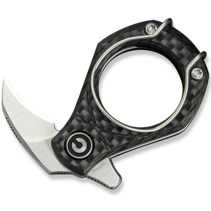 Ніж складаний Civivi Pyrus, (1.6 см) 14C28N / Carbon Fiber темно-сірий (C23038-3)