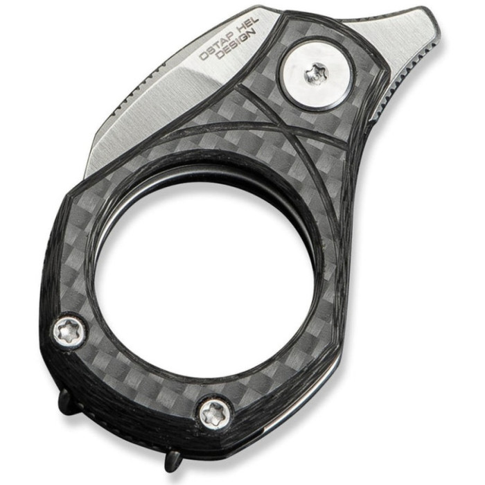 Ніж складаний Civivi Pyrus, (1.6 см) 14C28N / Carbon Fiber темно-сірий (C23038-3)