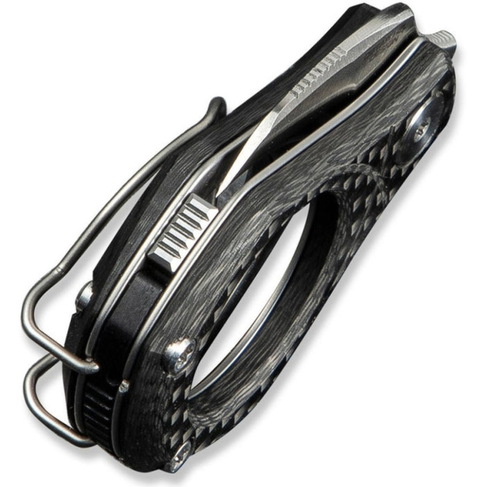 Ніж складаний Civivi Pyrus, (1.6 см) 14C28N / Carbon Fiber темно-сірий (C23038-3)