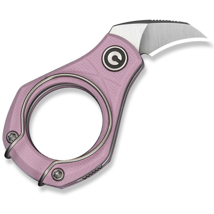 Нож складной Civivi Pyrus (1.6 см) 14C28N / G10 розовый (C23038-5)