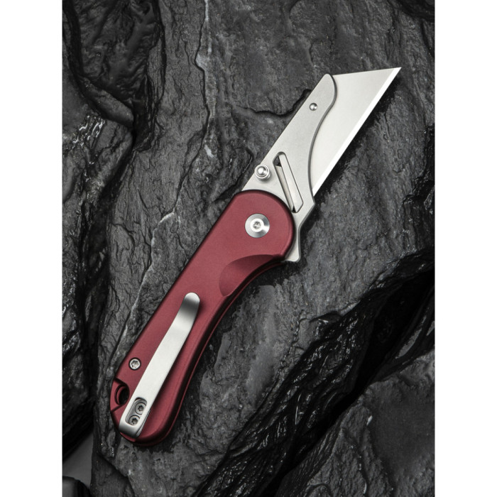 Ніж складаний Civivi Elementum Utility, (5.8 см) 6Cr13 / Aluminum червоний (C23039B-5)