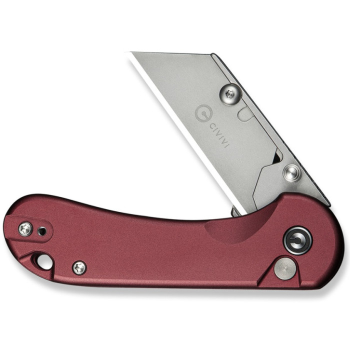 Ніж складаний Civivi Elementum Utility, (5.8 см) 6Cr13 / Aluminum червоний (C23039B-5)