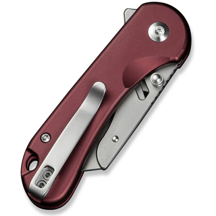 Ніж складаний Civivi Elementum Utility, (5.8 см) 6Cr13 / Aluminum червоний (C23039B-5)