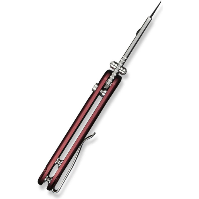 Ніж складаний Civivi Elementum Utility, (5.8 см) 6Cr13 / Aluminum червоний (C23039B-5)