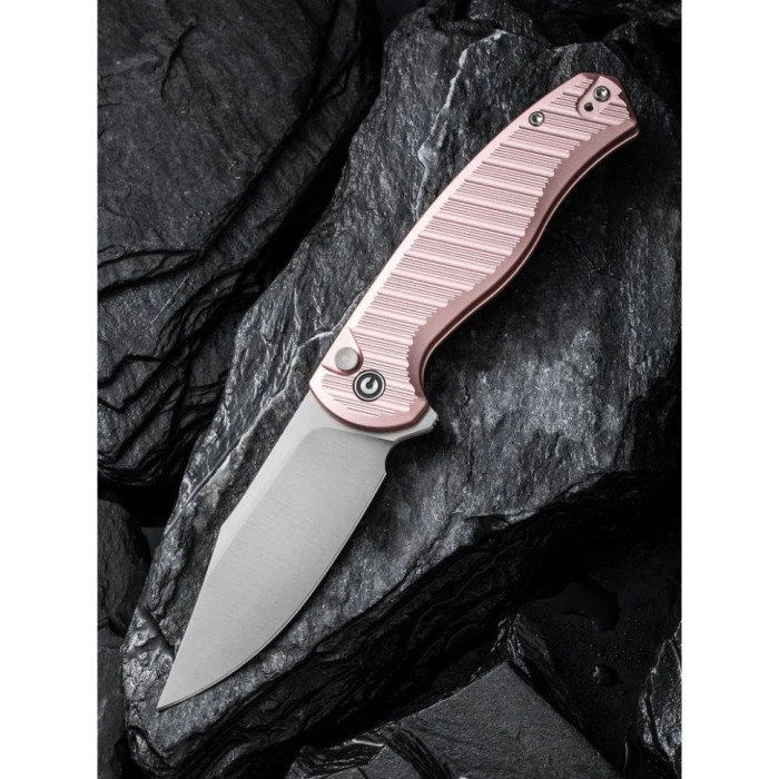 Ніж складаний Civivi Stormhowl, (8.4 см) Nitro-V / Aluminum рожевий (C23040B-3)