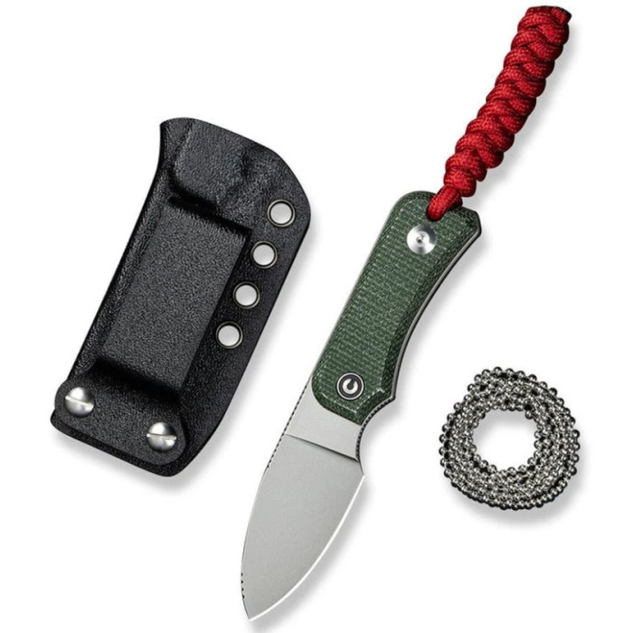 Ніж Civivi Baby Banter, (6.1 см) Nitro-V / Micarta темно-зелений (C23045-2)