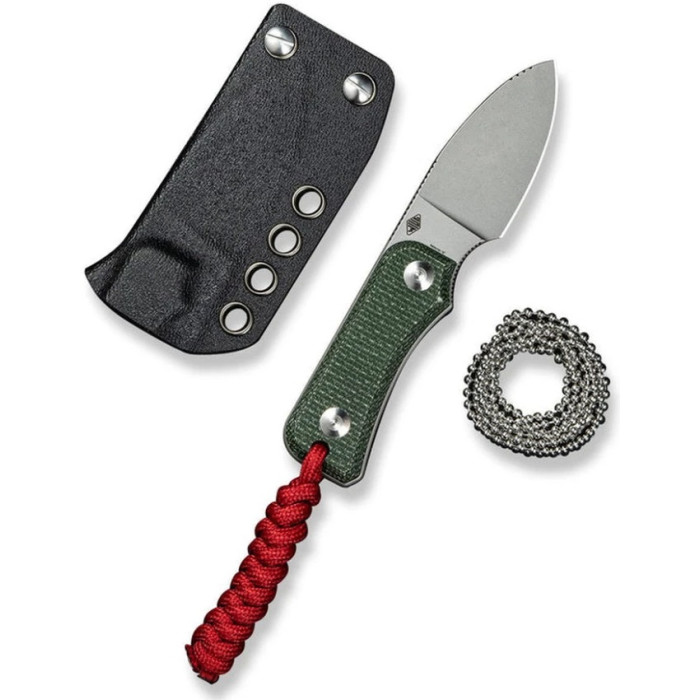 Ніж Civivi Baby Banter, (6.1 см) Nitro-V / Micarta темно-зелений (C23045-2)